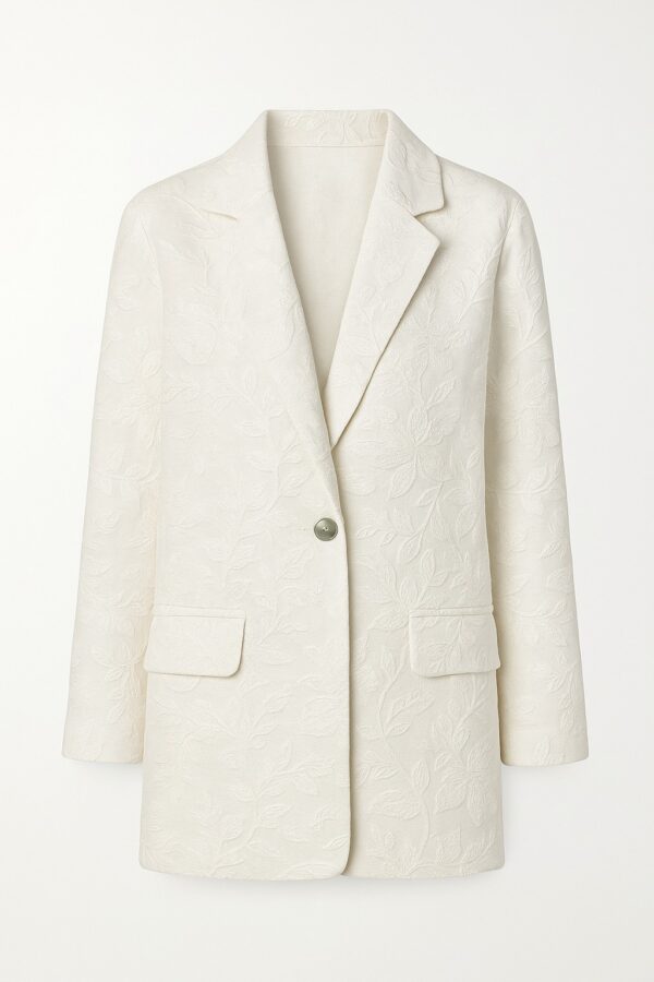 Embroidery Ecru Blazer