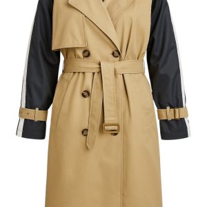 Contrast Trench Coat