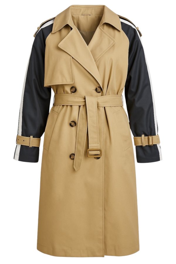 Contrast Trench Coat