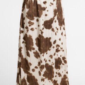 Cow Print Skirt