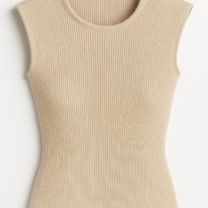 Sandy Beige Knitted Top
