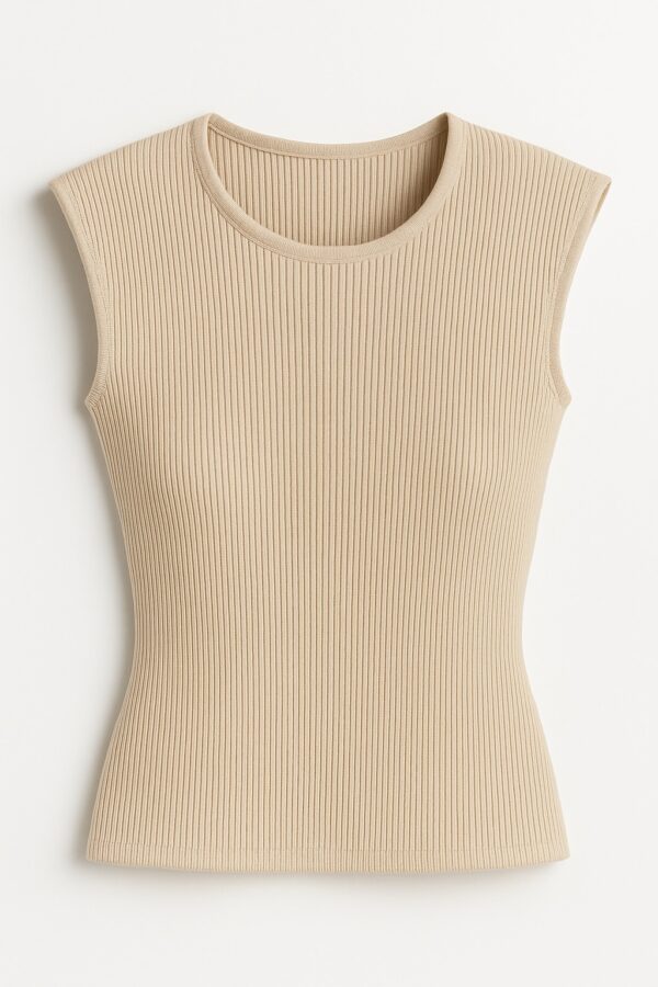 Sandy Beige Knitted Top