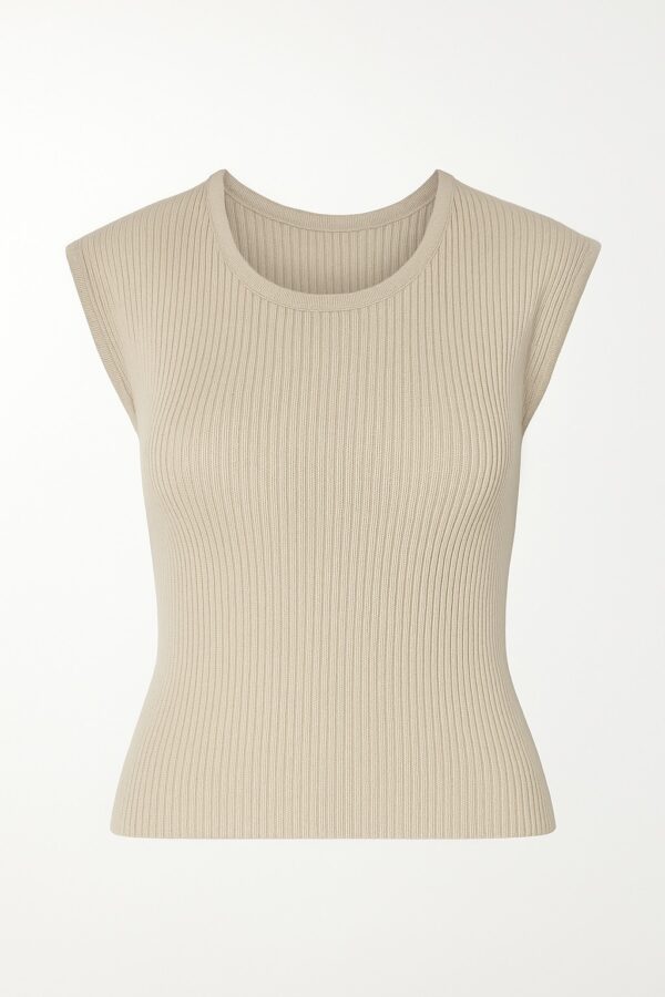 Cool Beige Knitted Top