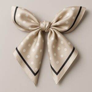Beige Dot Scarf
