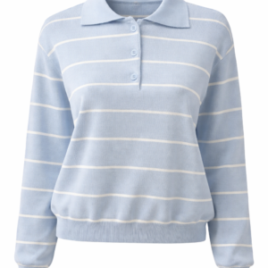 Ocean Stripe Polo Shirt
