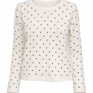 Polka Charm Knit Top