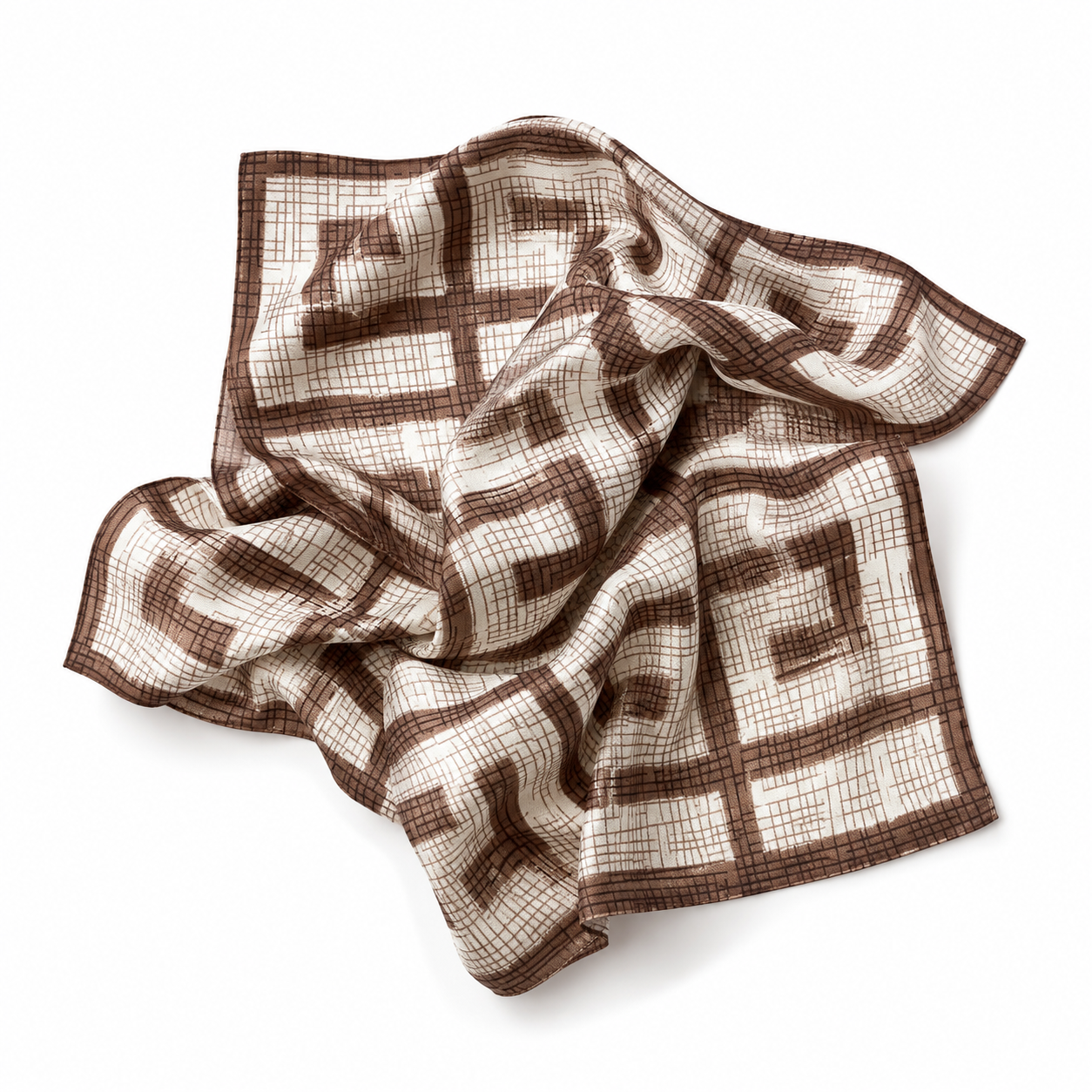 Geo Silk Scarf